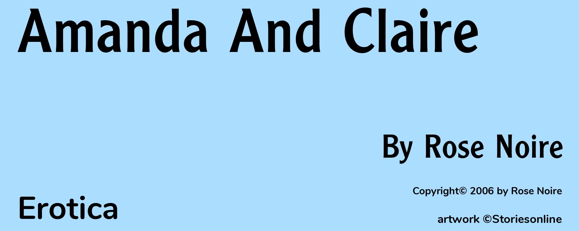 Amanda And Claire - Cover