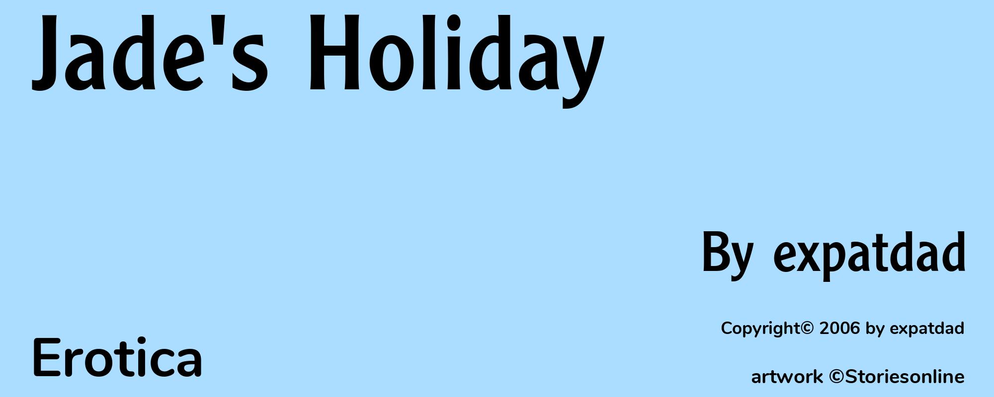 Jade's Holiday - Cover