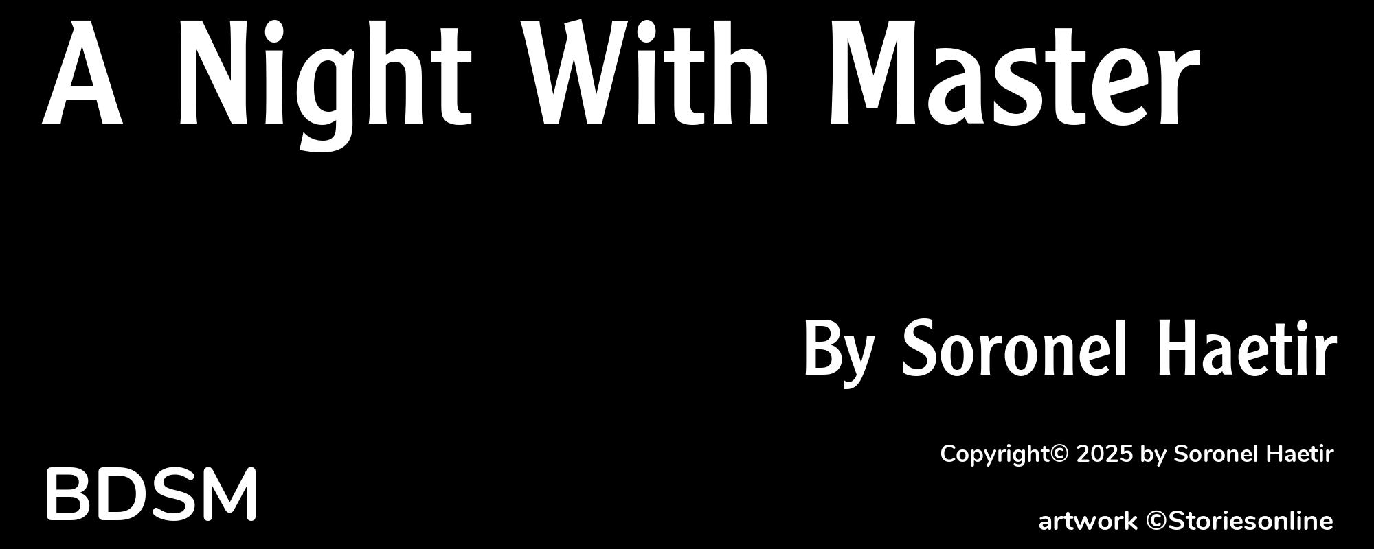 A Night With Master - Cover