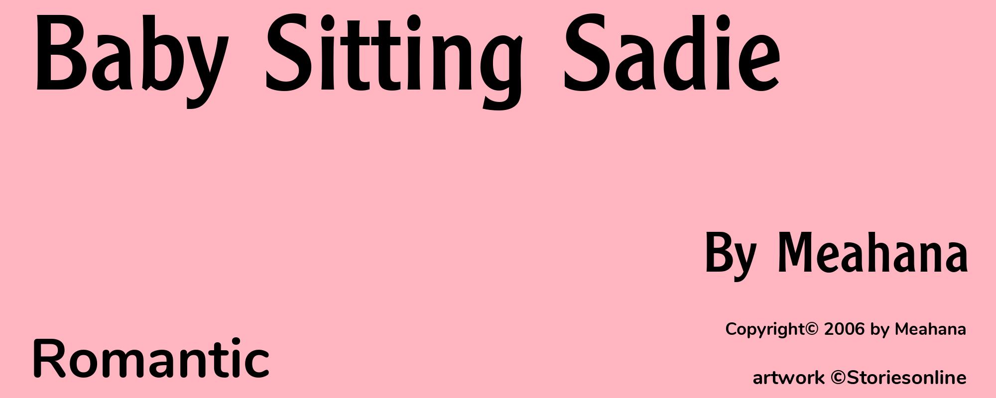 Baby Sitting Sadie - Cover