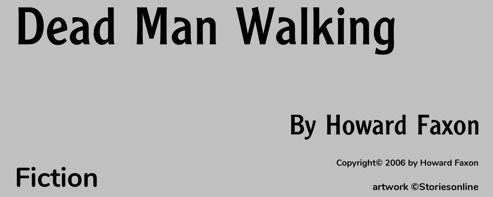 Dead Man Walking - Cover