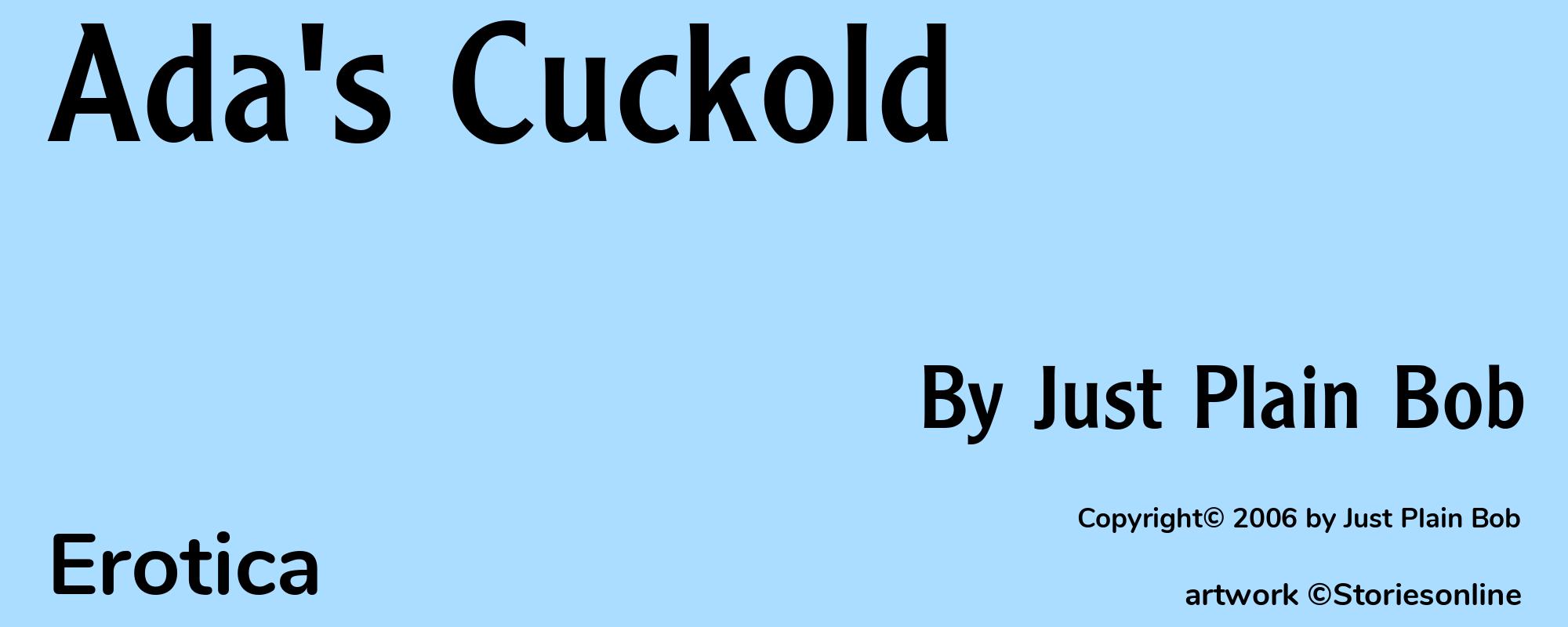 Ada's Cuckold - Cover