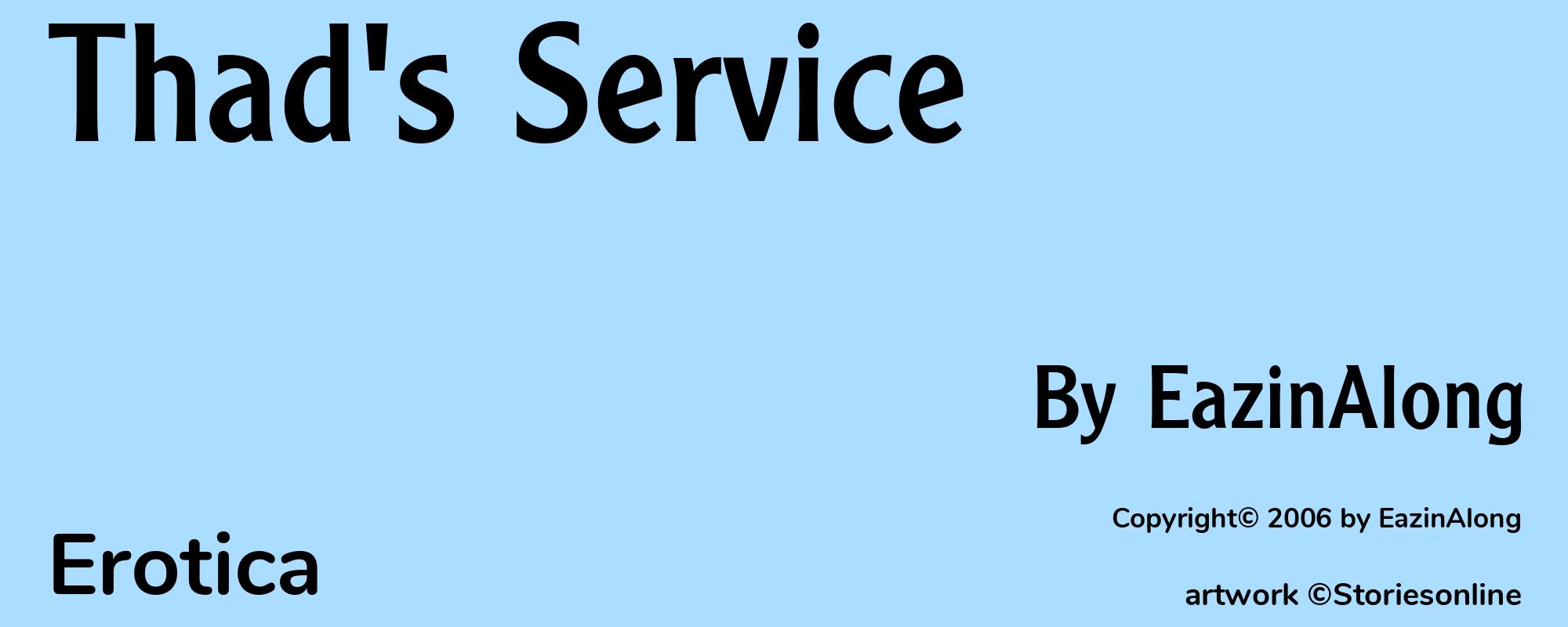 Thad's Service - Cover