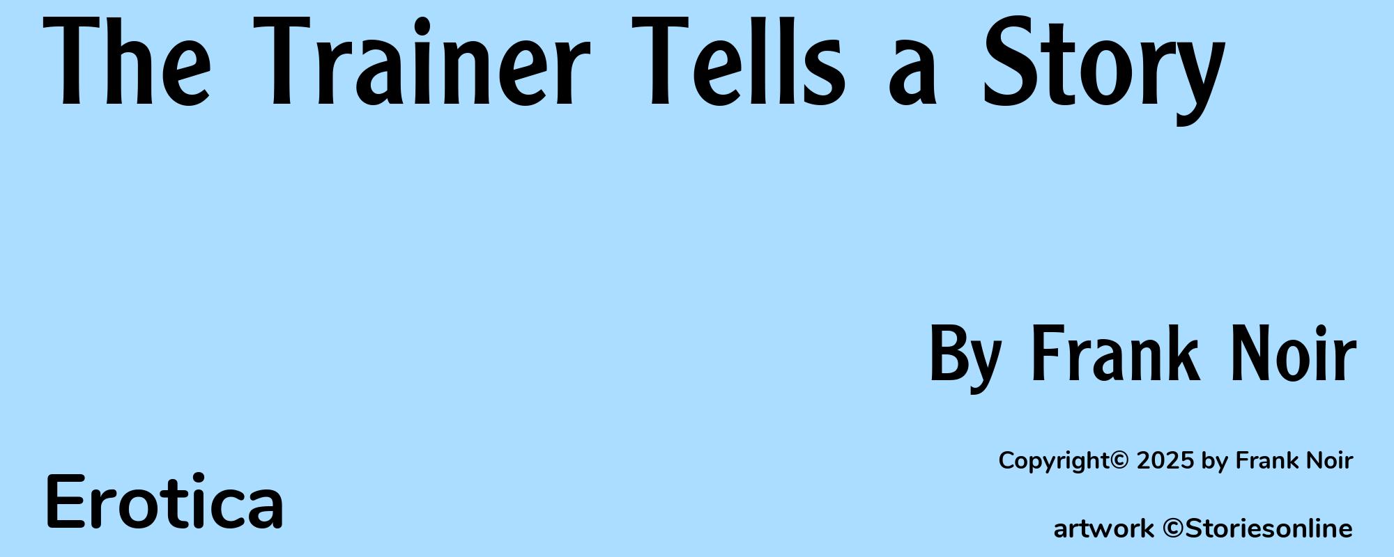The Trainer Tells a Story - Cover