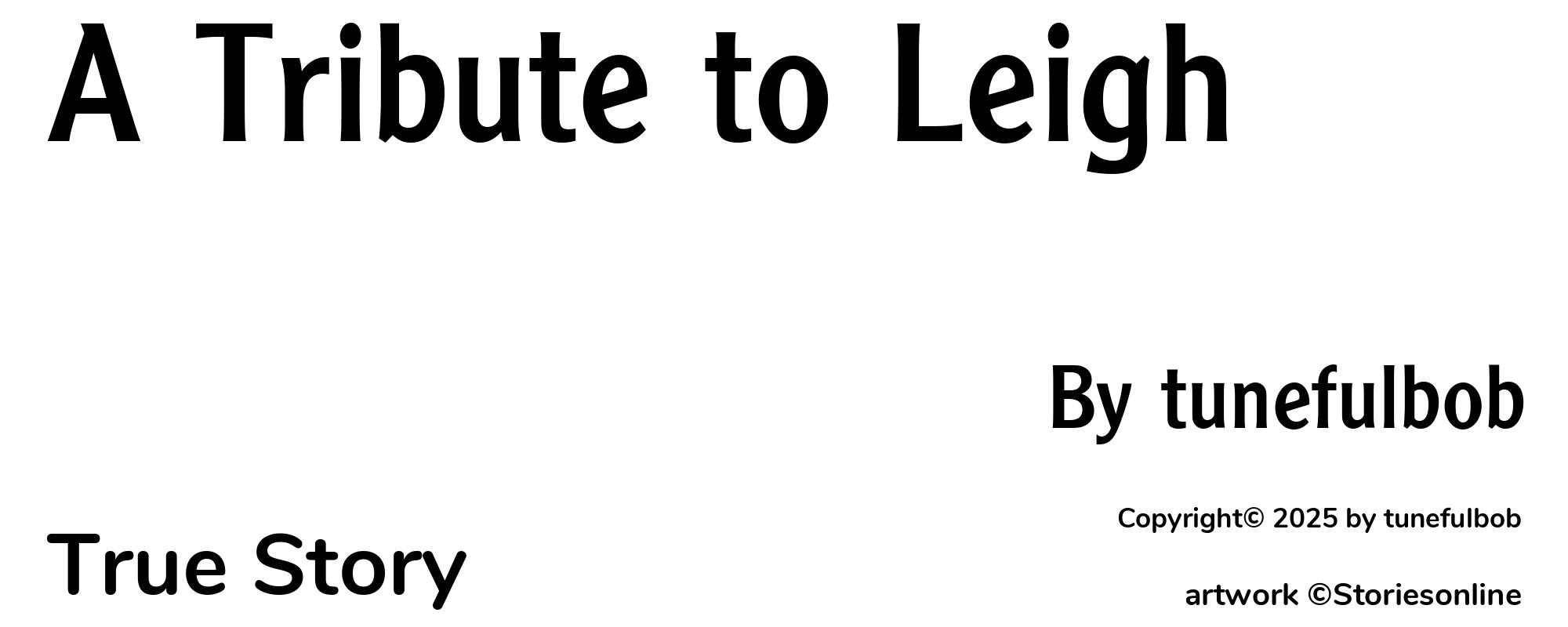 A Tribute to Leigh - Cover