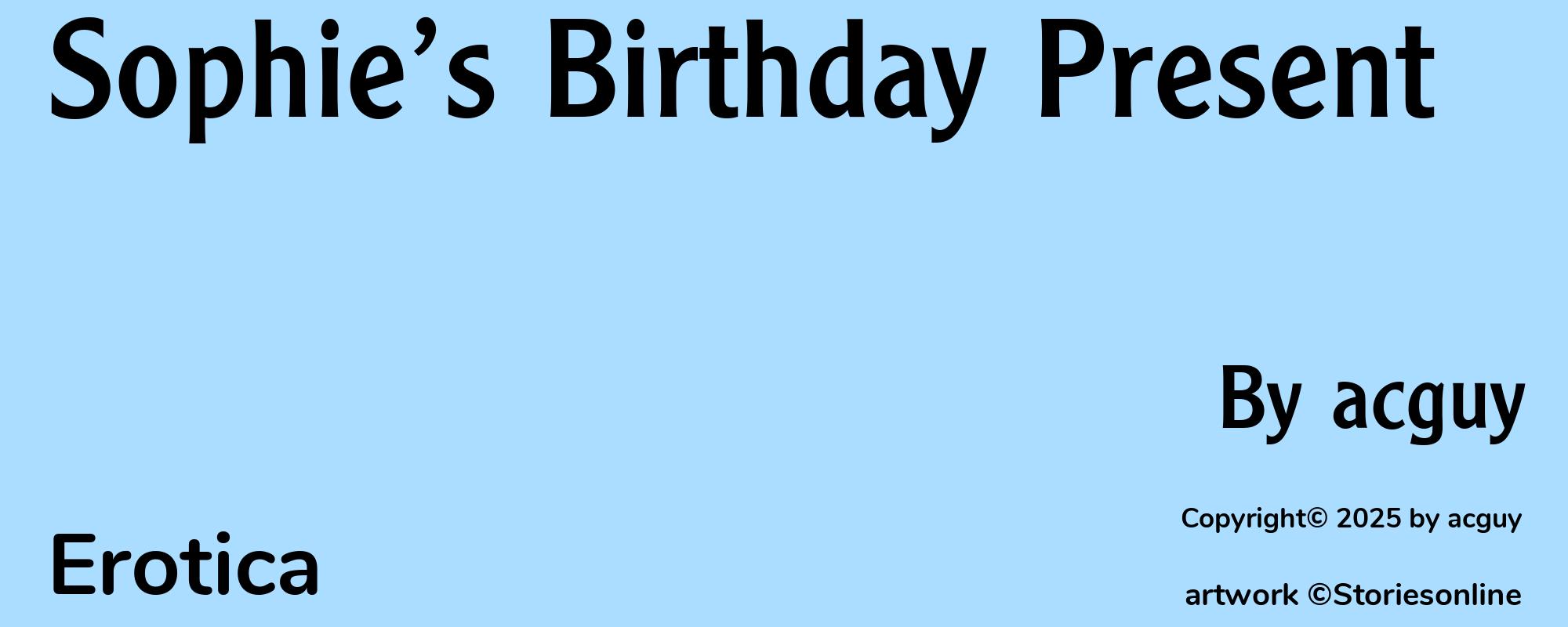 Sophie’s Birthday Present - Cover