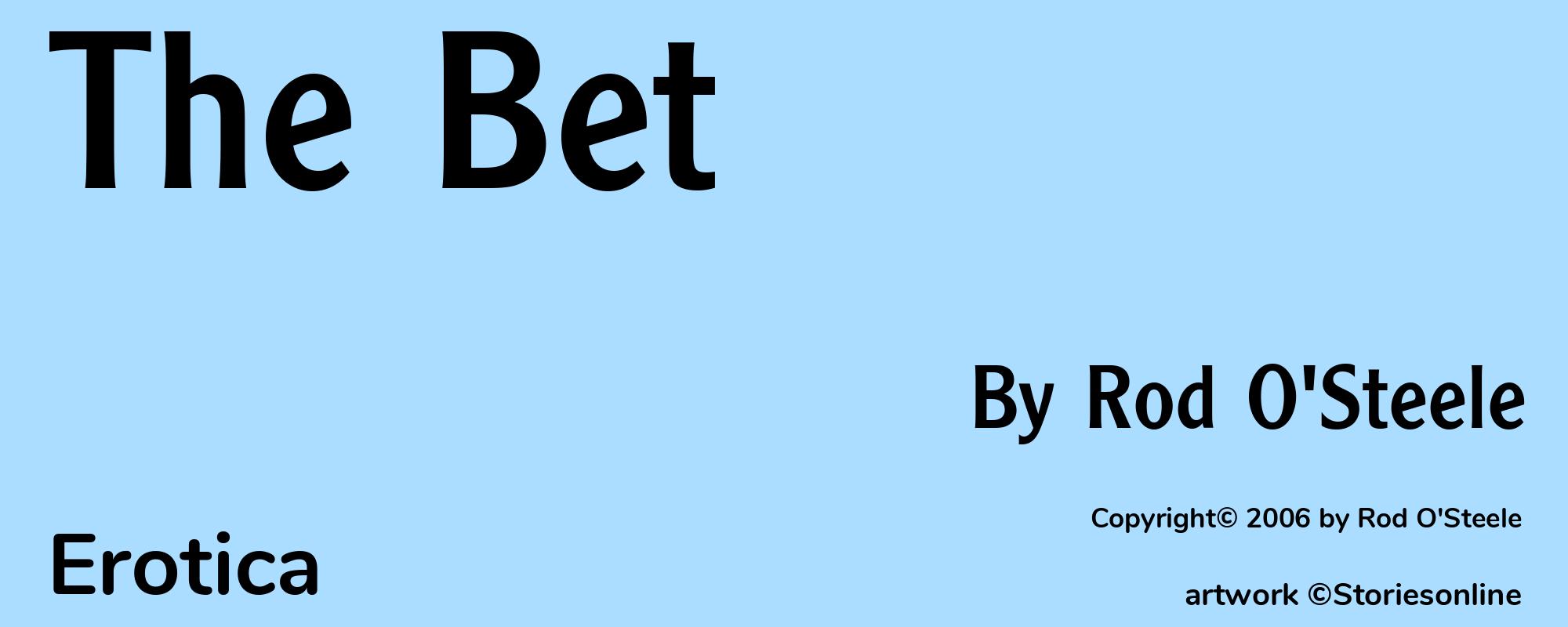 The Bet - Cover