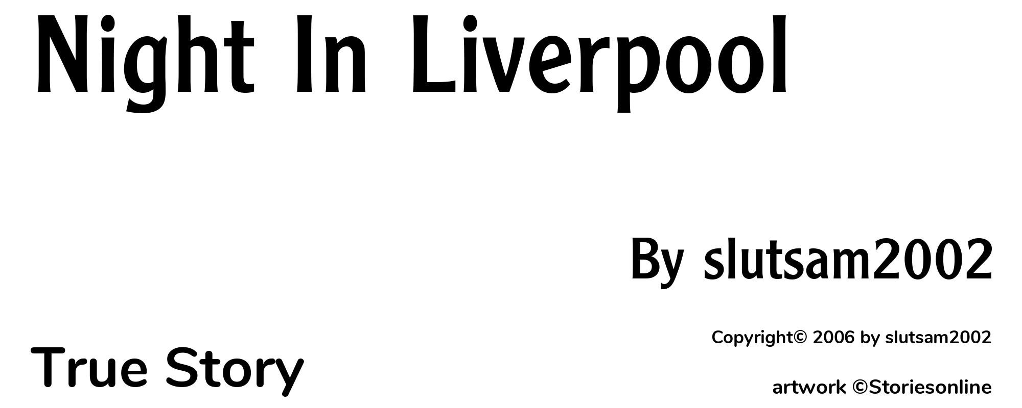Night In Liverpool - Cover