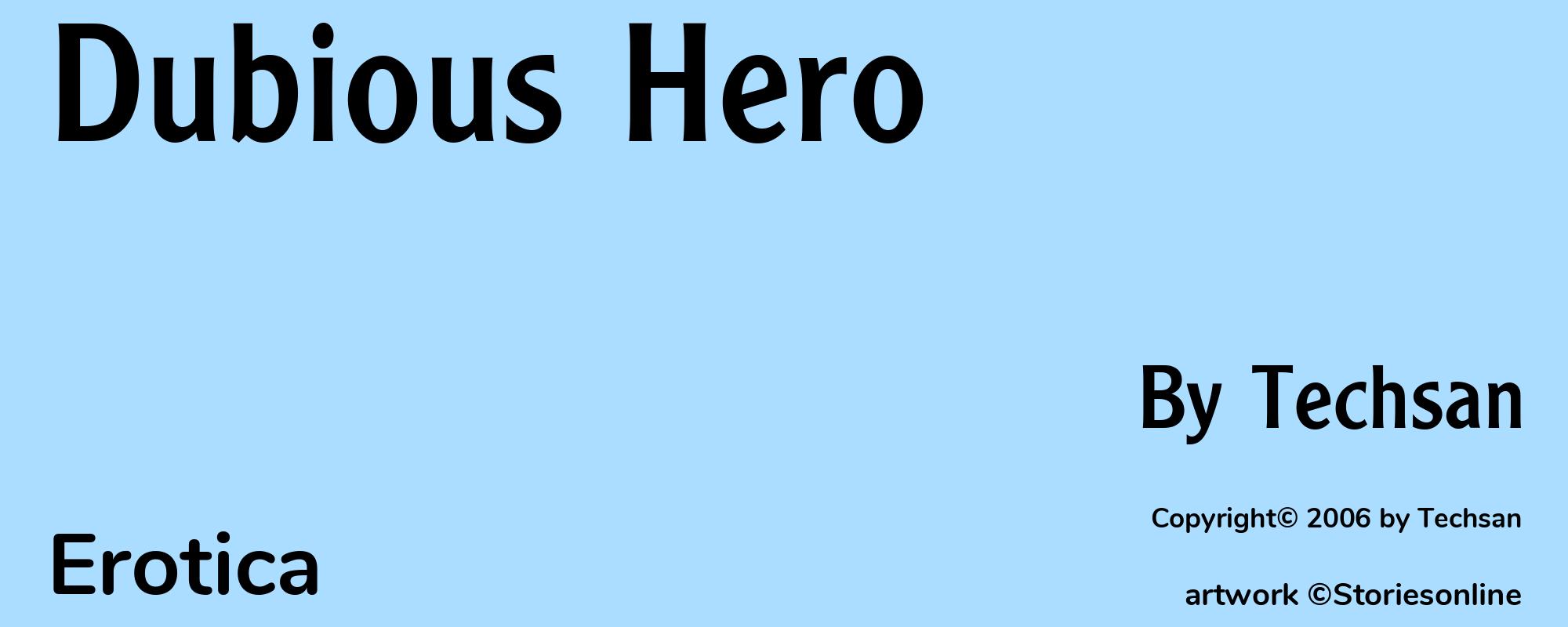Dubious Hero - Cover