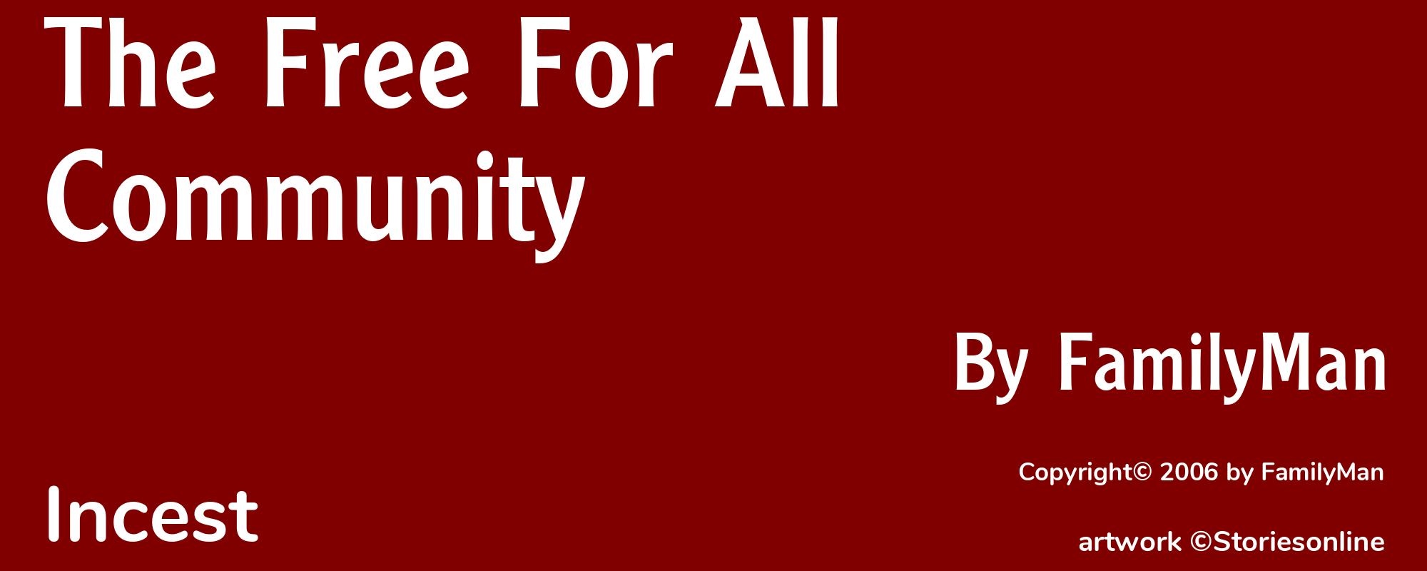 The Free For All Community - Cover