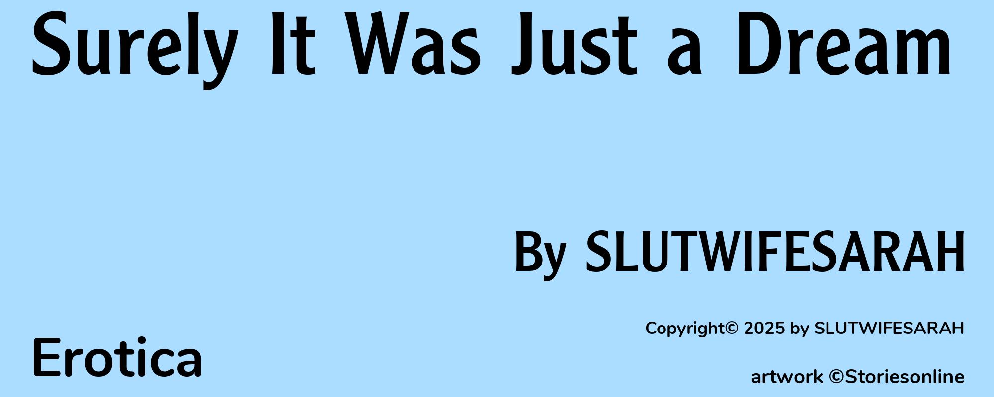 Surely It Was Just a Dream - Cover