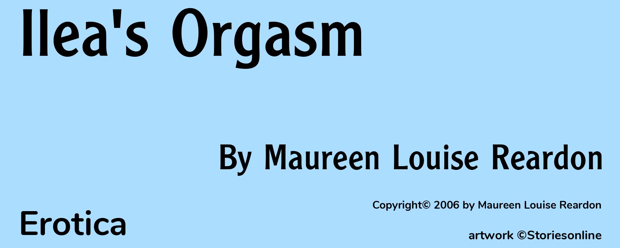 Ilea's Orgasm - Cover