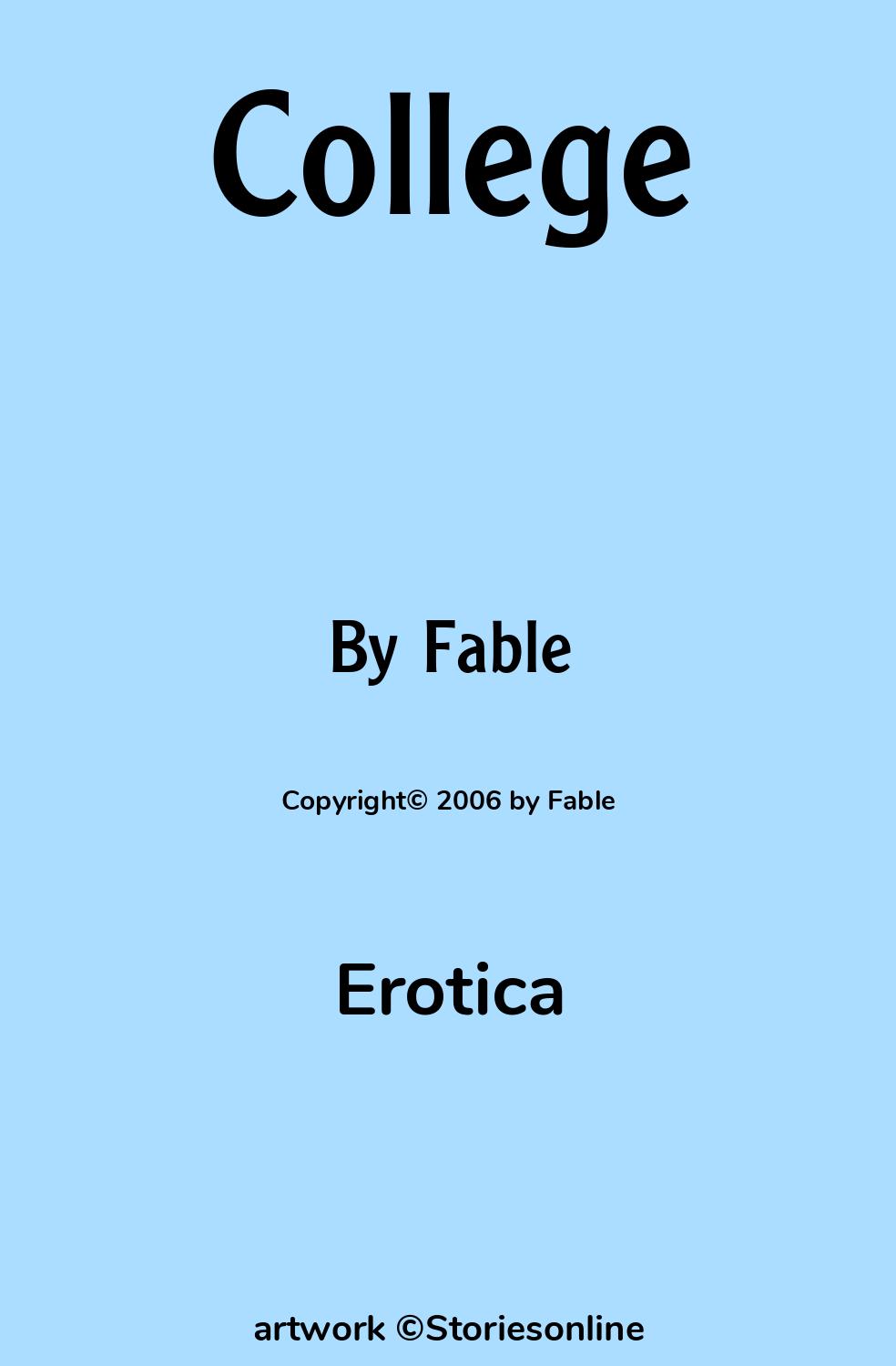 Erotica Sex Story: College: Chapter 9: Freshman Sharing the Bathroom by  Fable