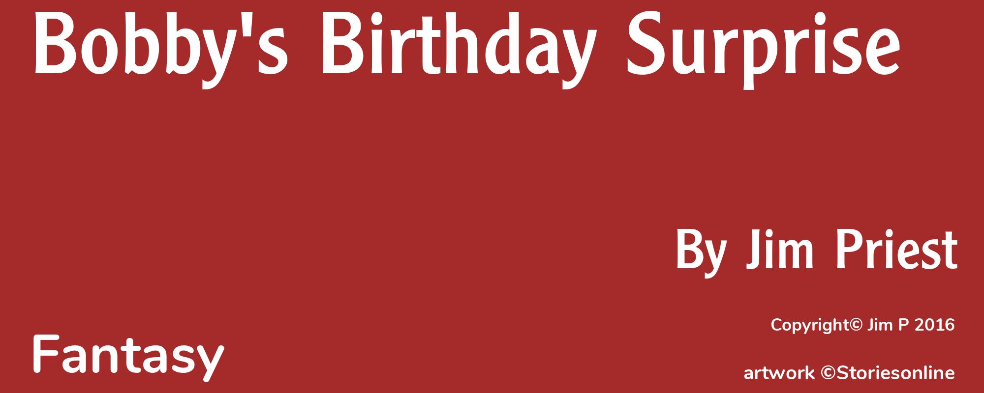 Bobby's Birthday Surprise - Cover