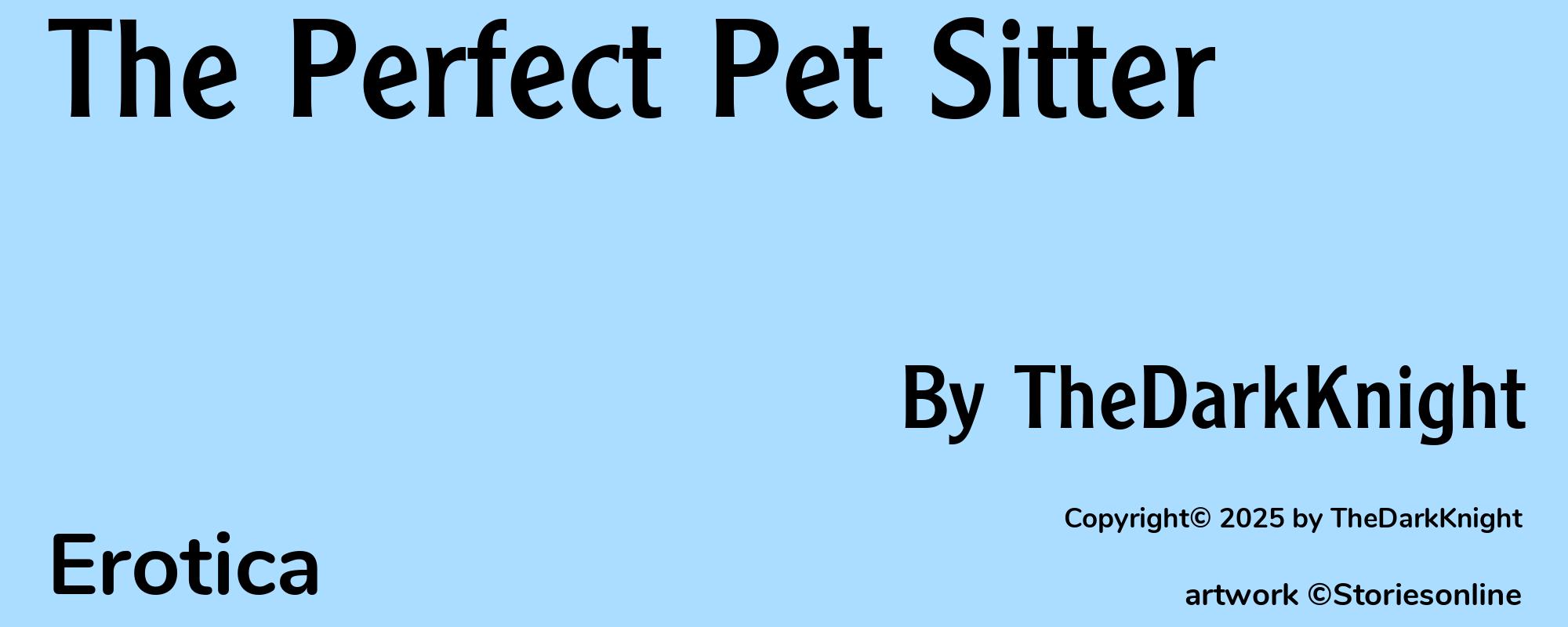 The Perfect Pet Sitter - Cover