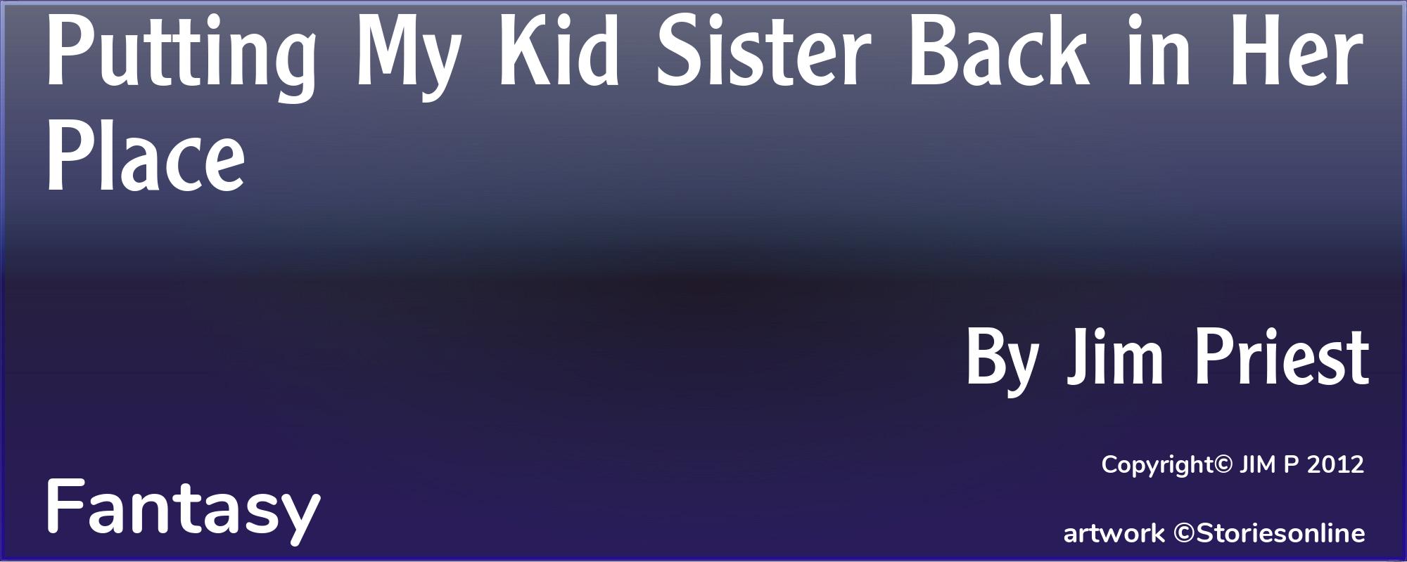 Putting My Kid Sister Back in Her Place - Cover