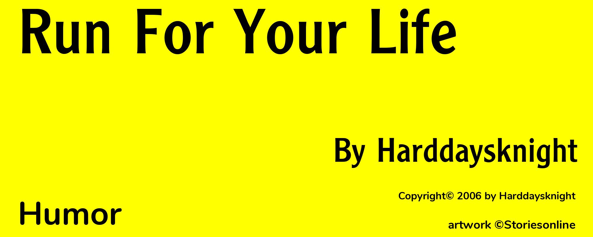 Run For Your Life - Cover