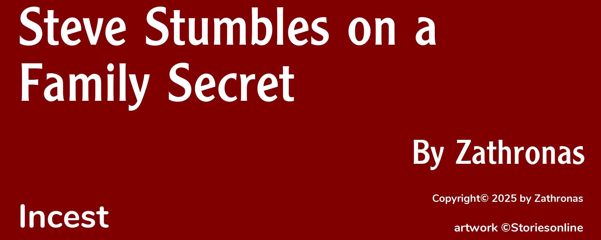 Steve Stumbles on a Family Secret - Cover