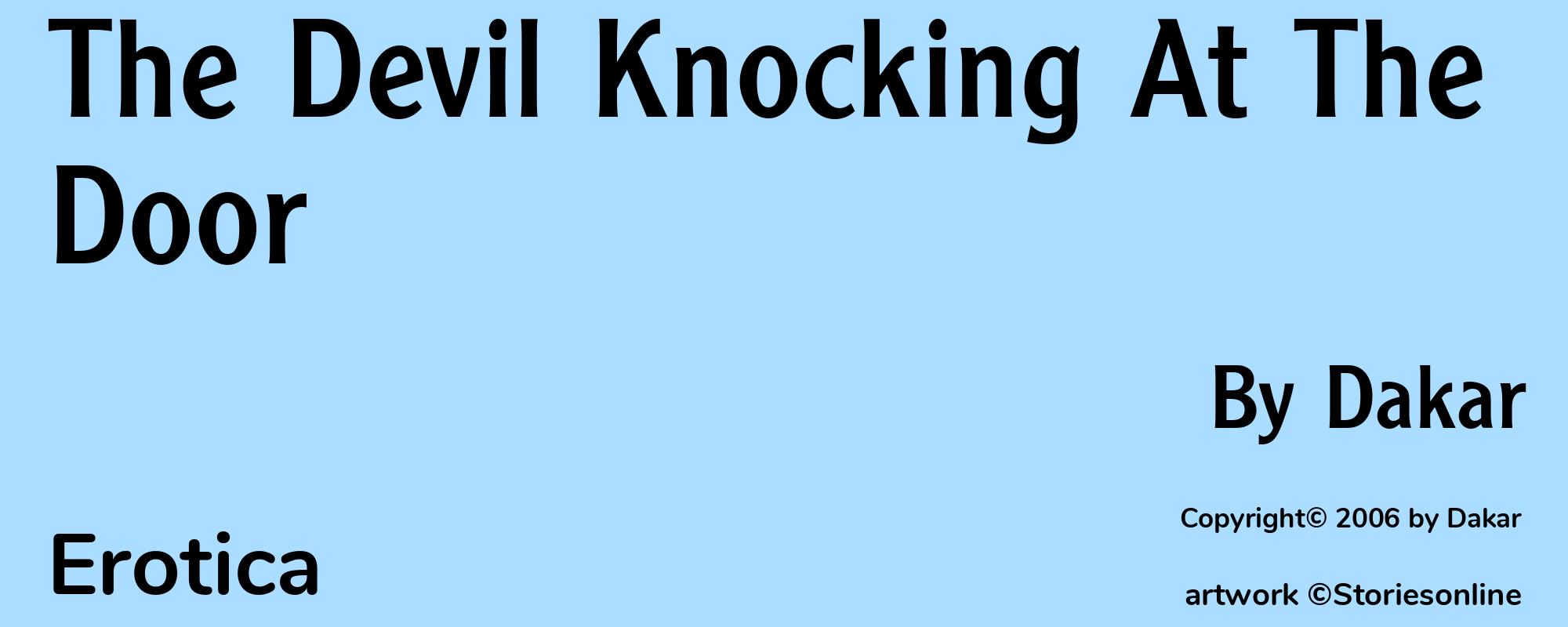 The Devil Knocking At The Door - Cover