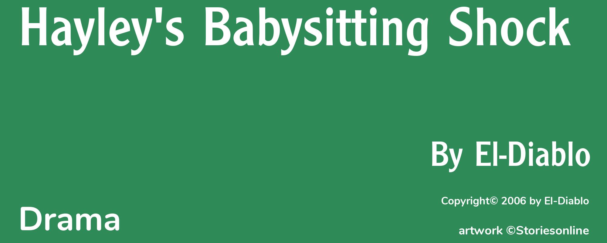 Hayley's Babysitting Shock - Cover