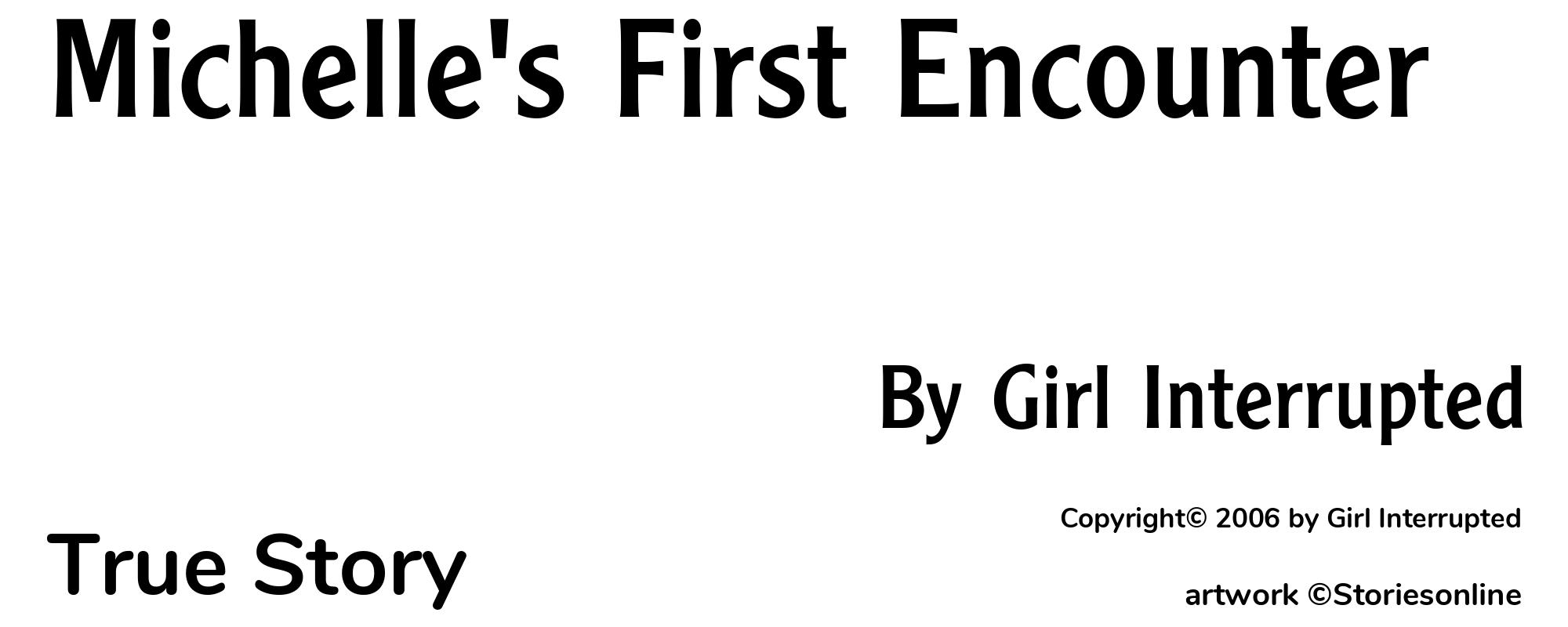 Michelle's First Encounter - Cover