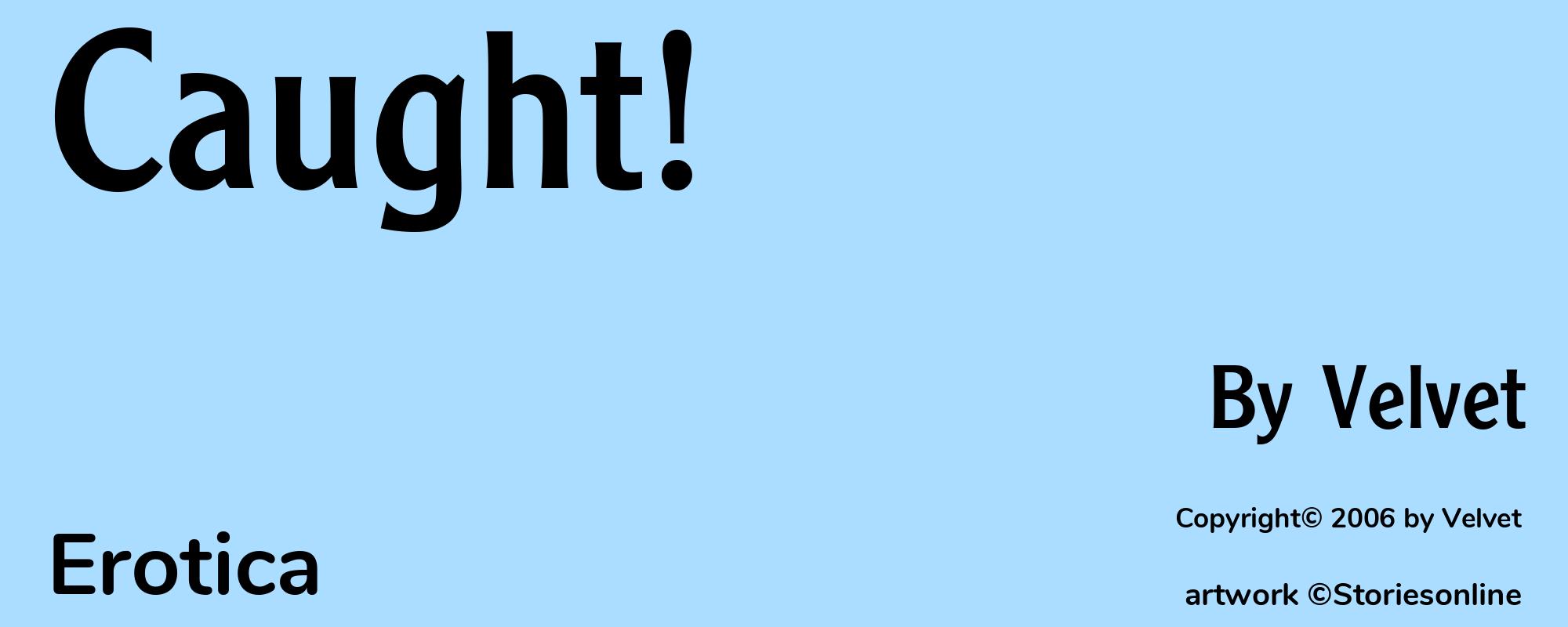 Caught! - Cover