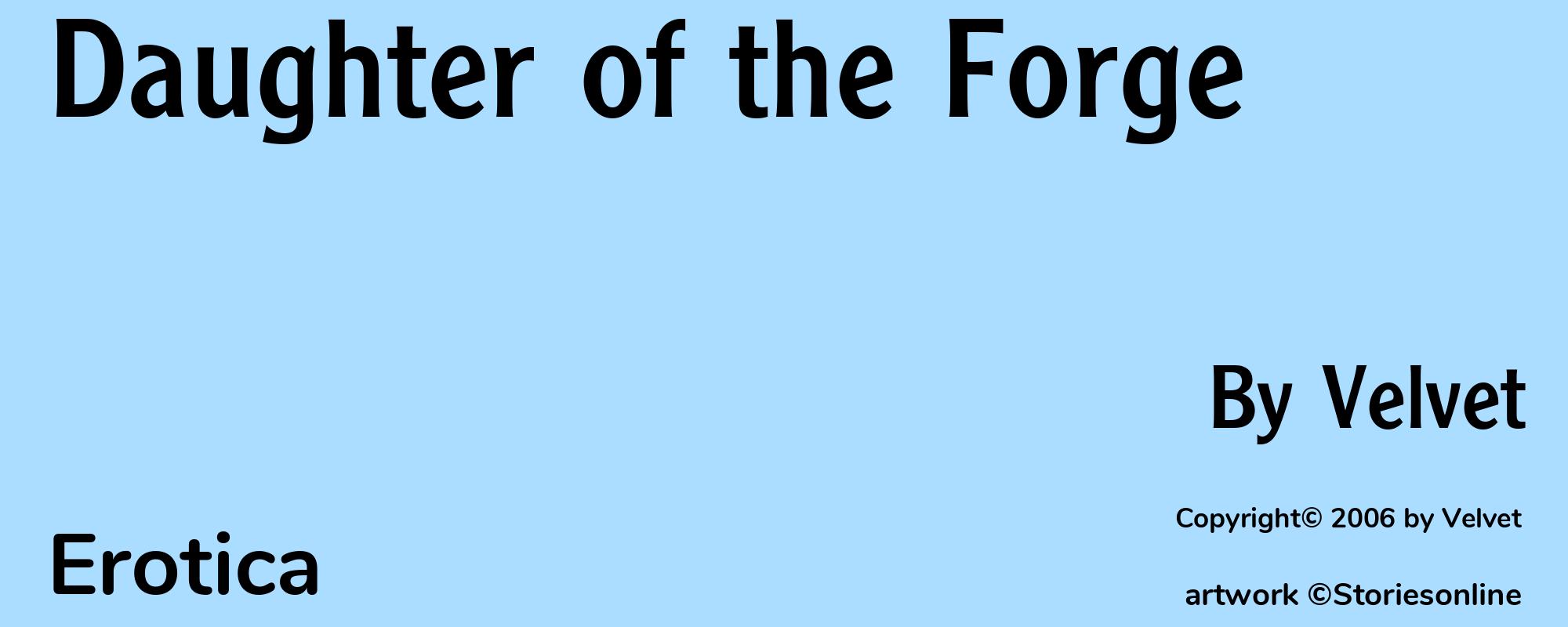 Daughter of the Forge - Cover