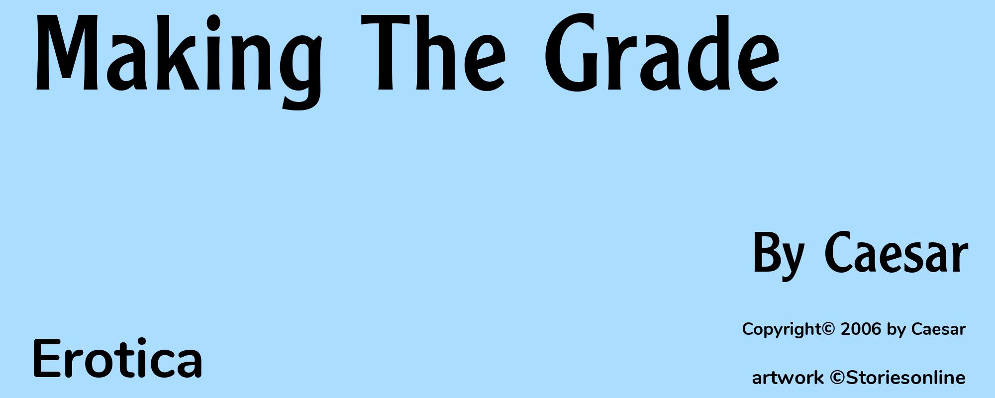 Making The Grade - Cover