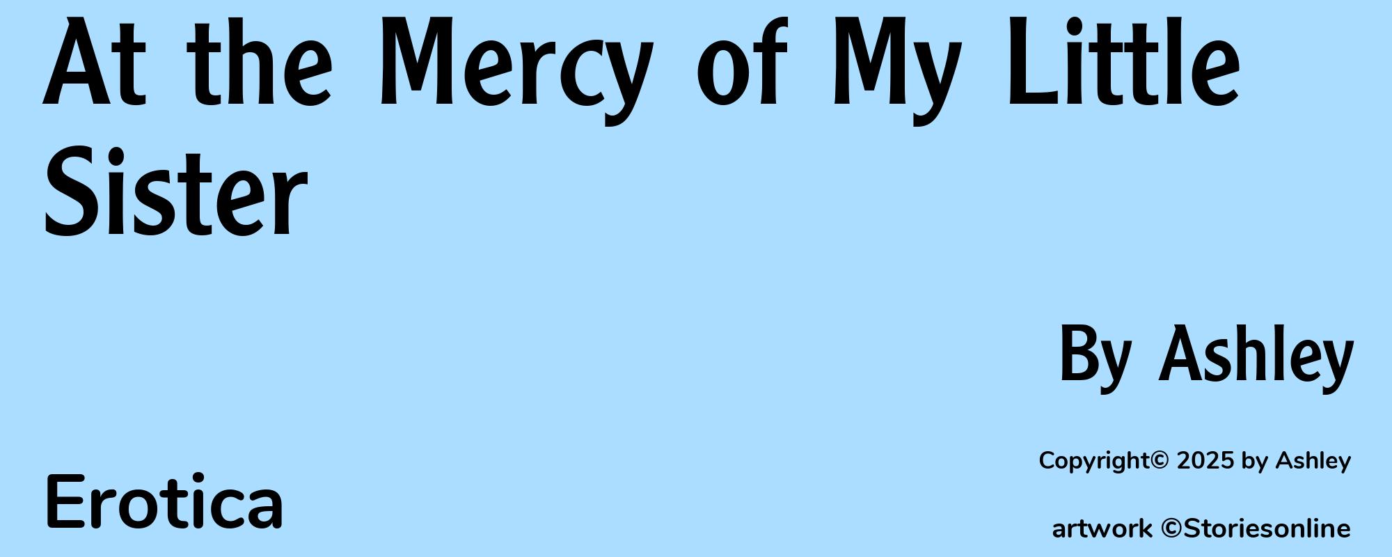 At the Mercy of My Little Sister - Cover