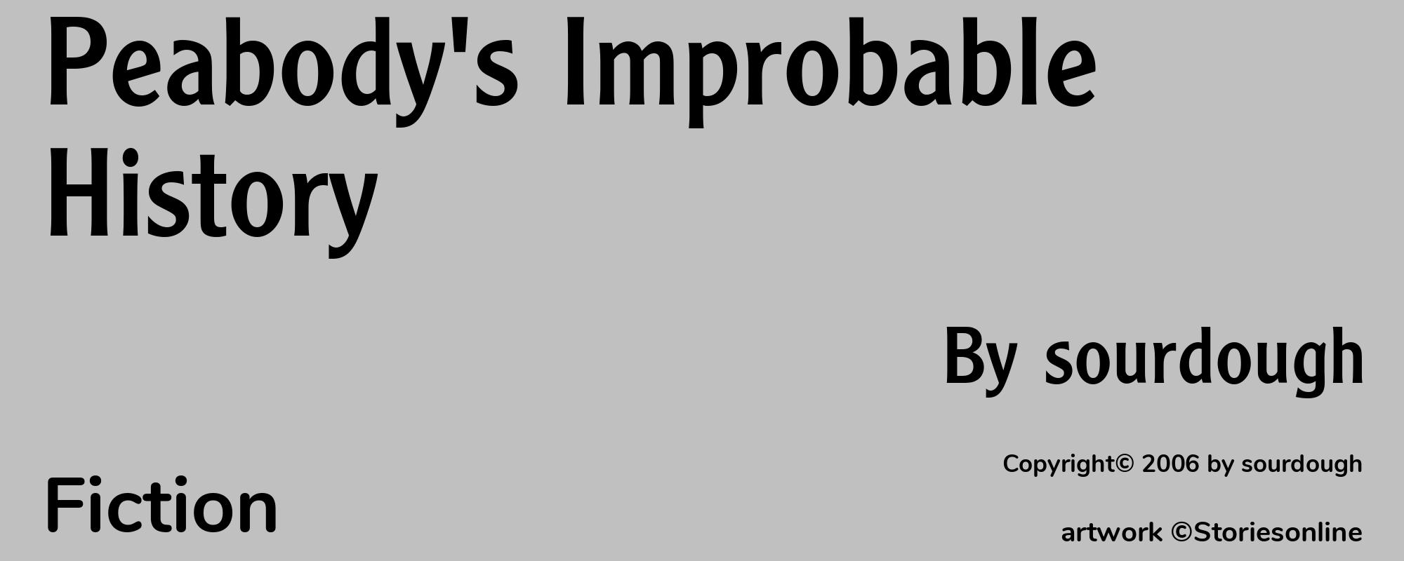 Peabody's Improbable History - Cover