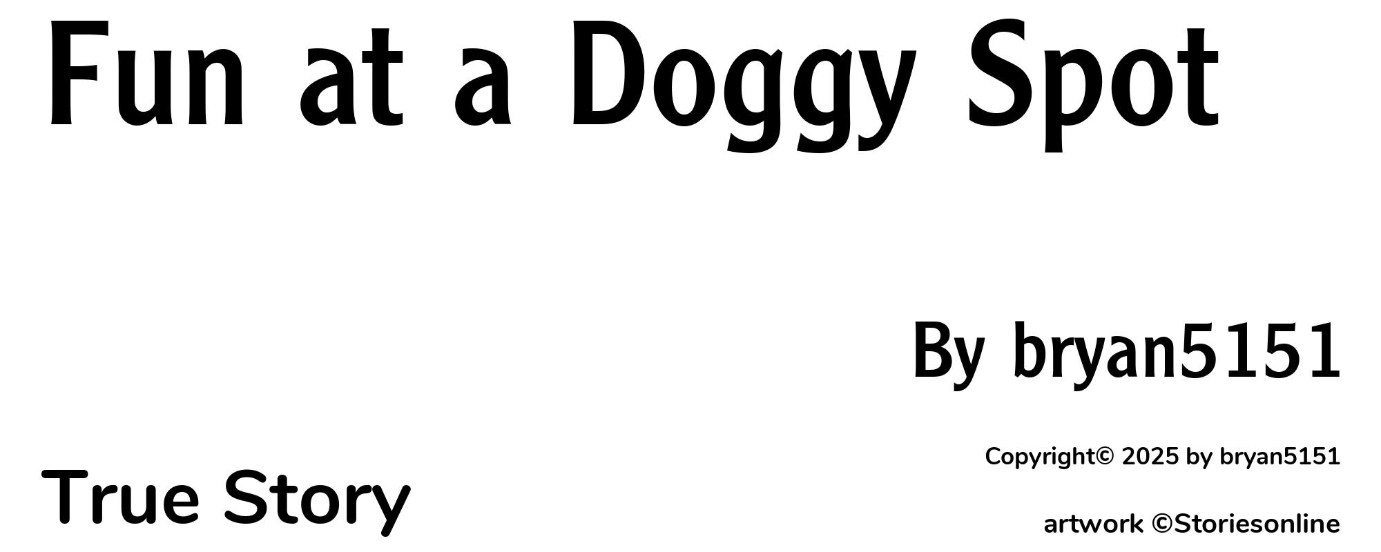 Fun at a Doggy Spot - Cover