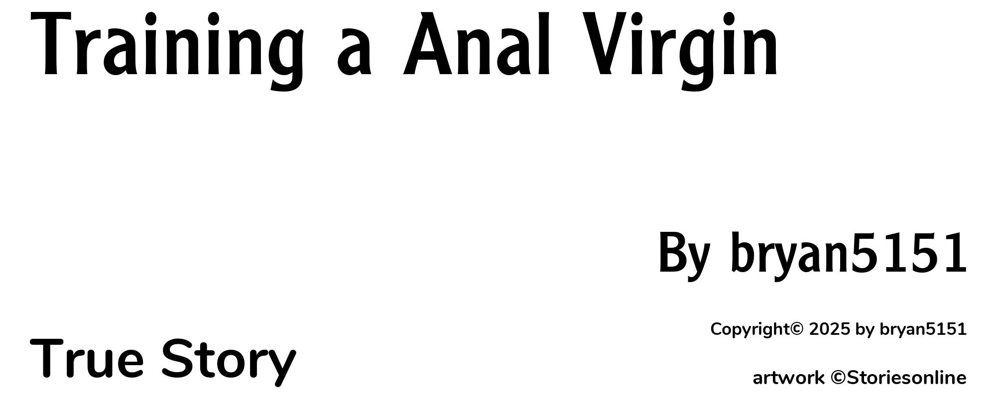 Training a Anal Virgin - Cover