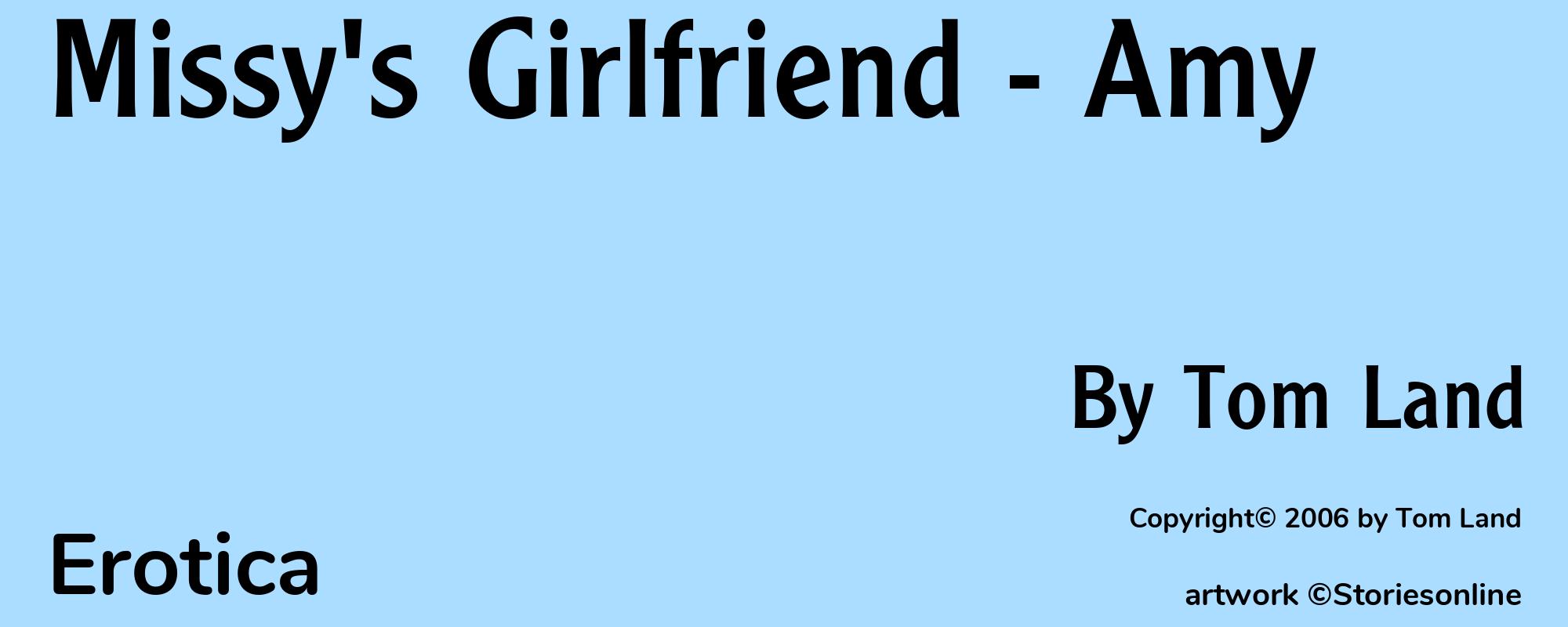 Missy's Girlfriend - Amy - Cover