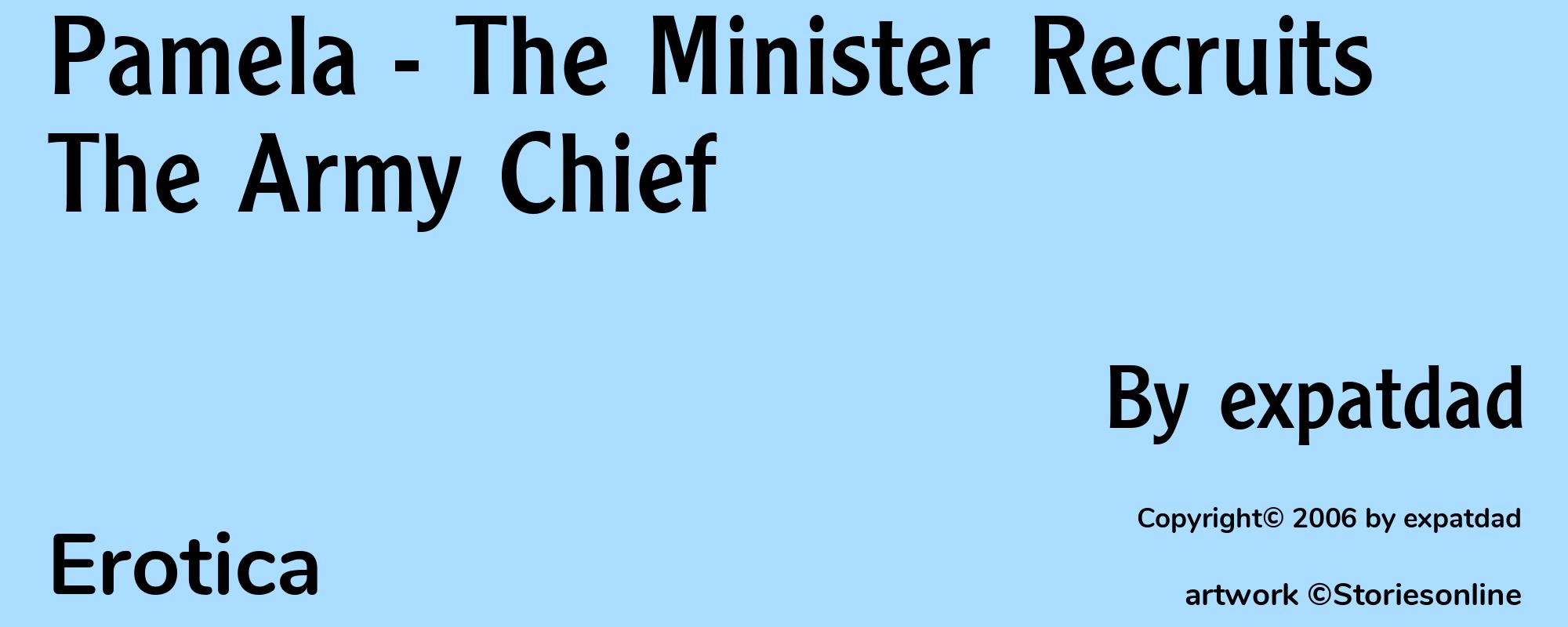 Pamela - The Minister Recruits The Army Chief - Cover