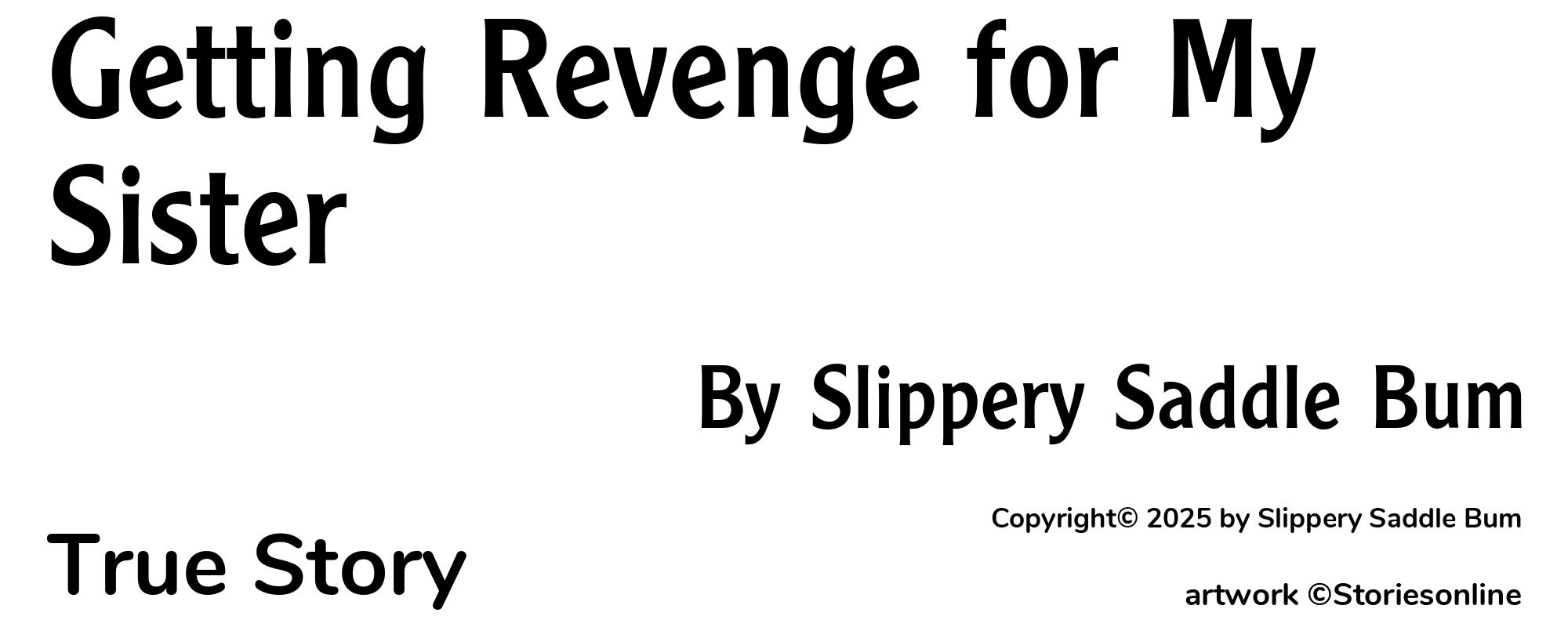 Getting Revenge for My Sister - Cover