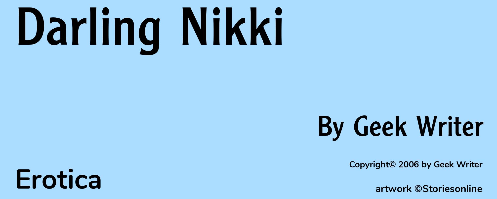 Darling Nikki - Cover