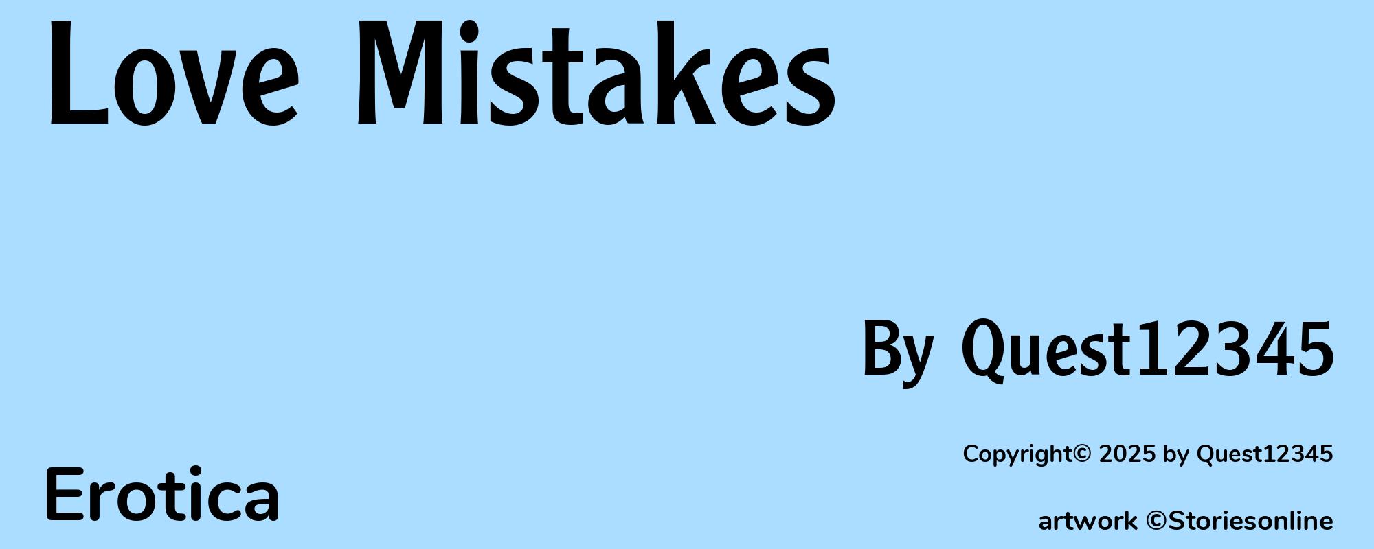 Love Mistakes - Cover