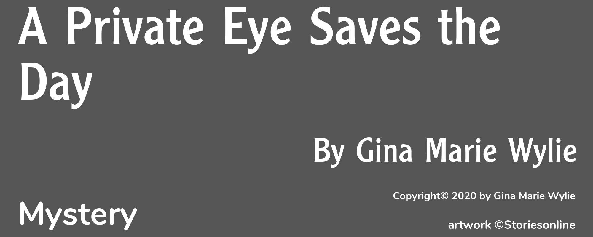 A Private Eye Saves the Day - Cover