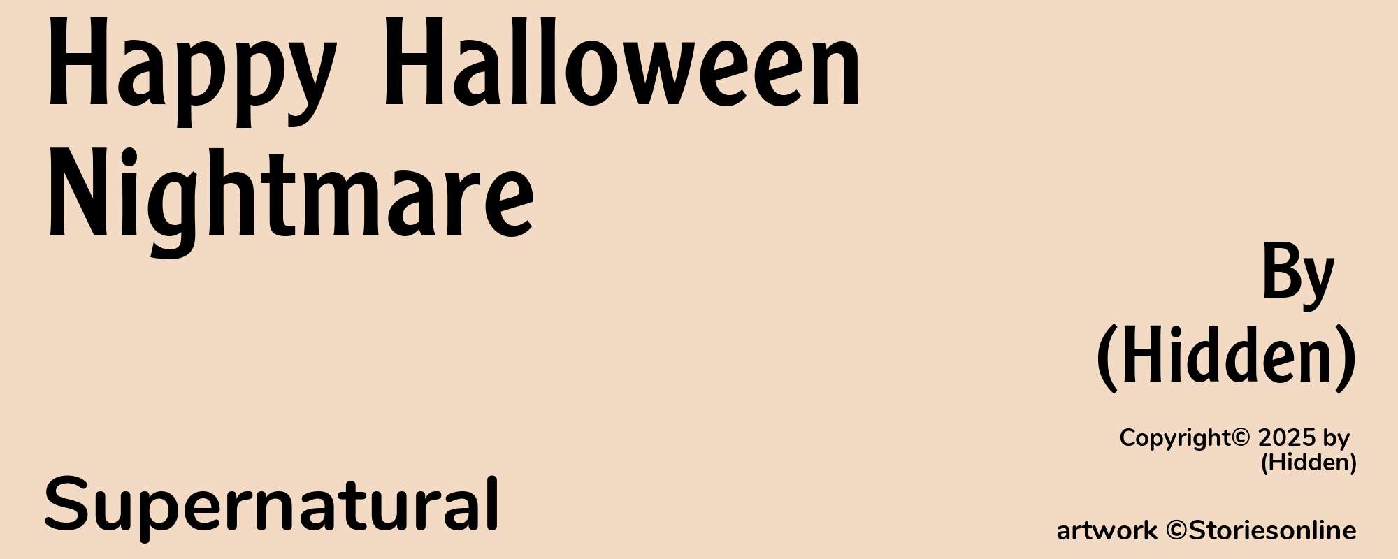 Happy Halloween Nightmare - Cover