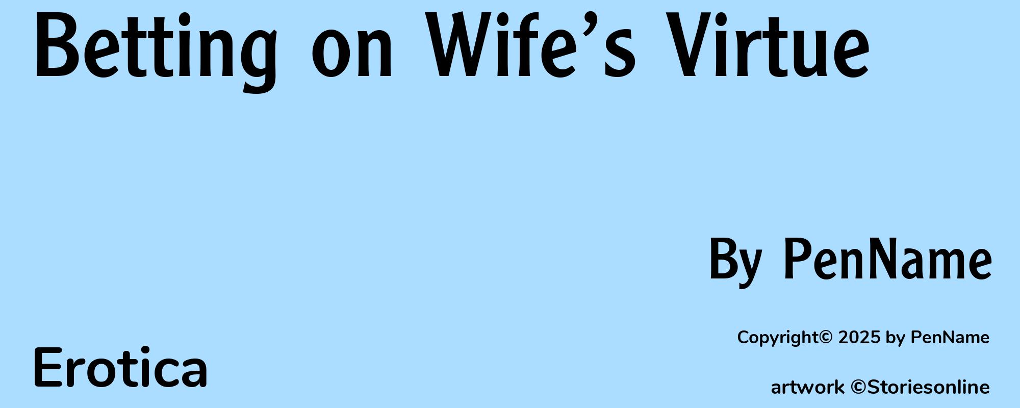 Betting on Wife’s Virtue - Cover