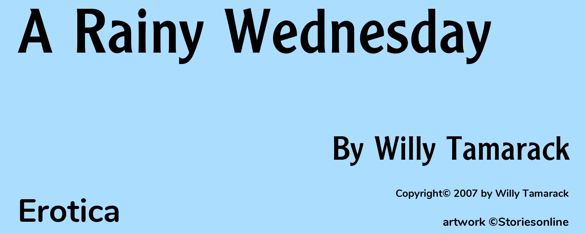 A Rainy Wednesday - Cover