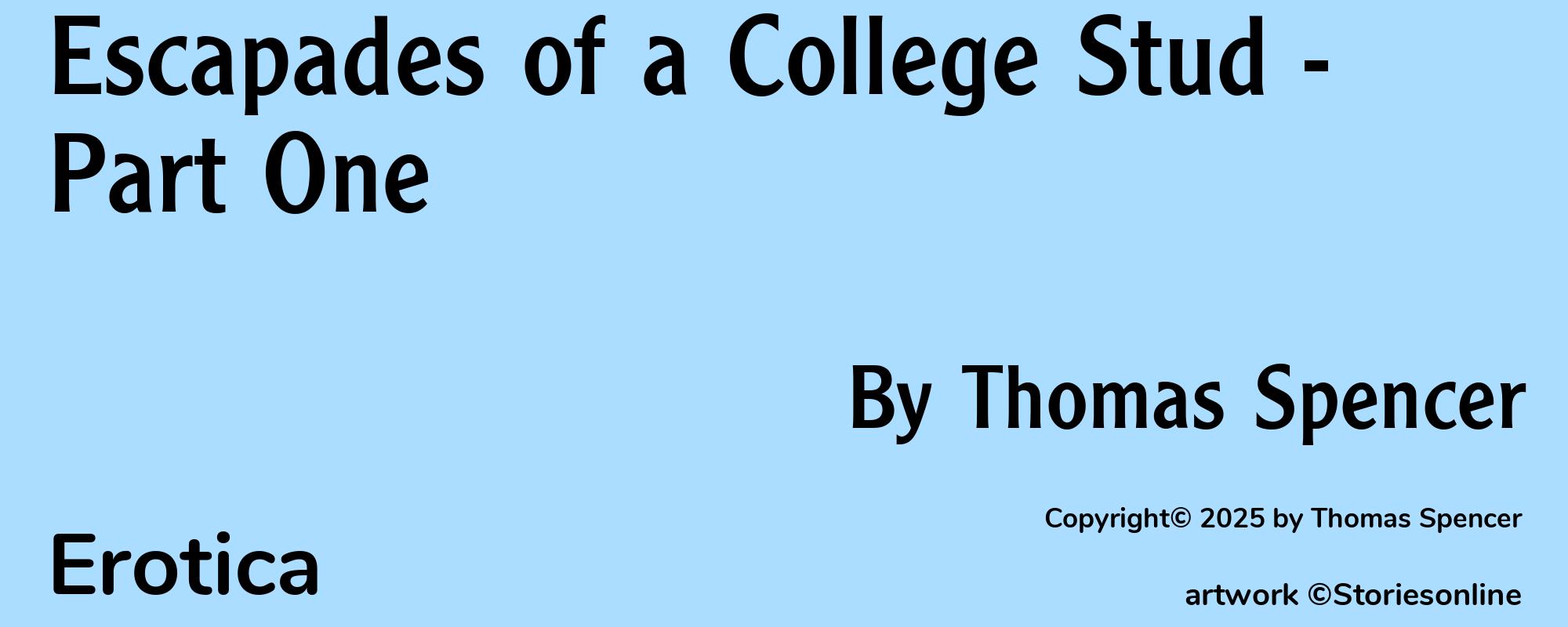 Escapades of a College Stud - Part One - Cover