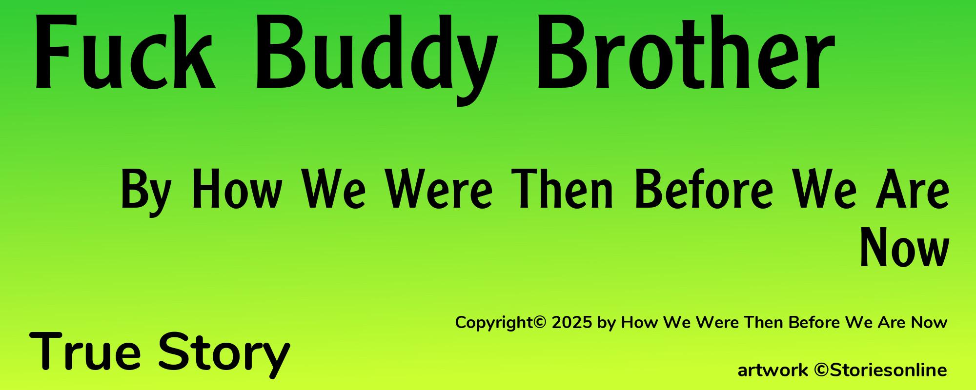 Fuck Buddy Brother - Cover