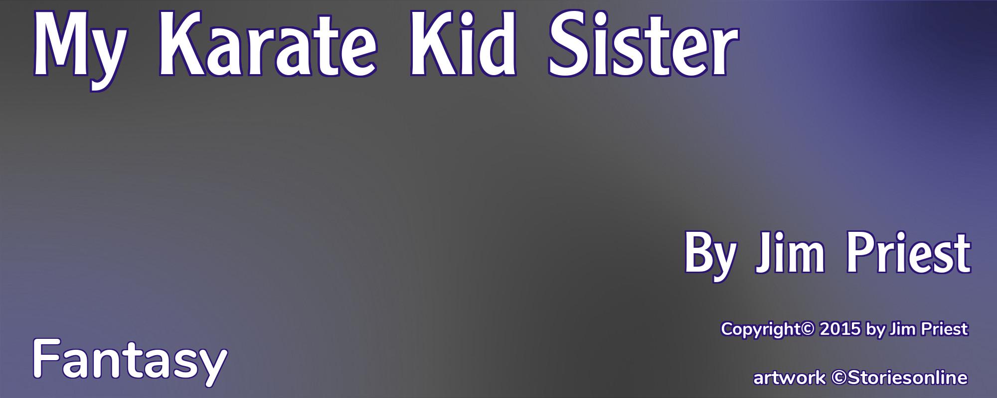 My Karate Kid Sister - Cover