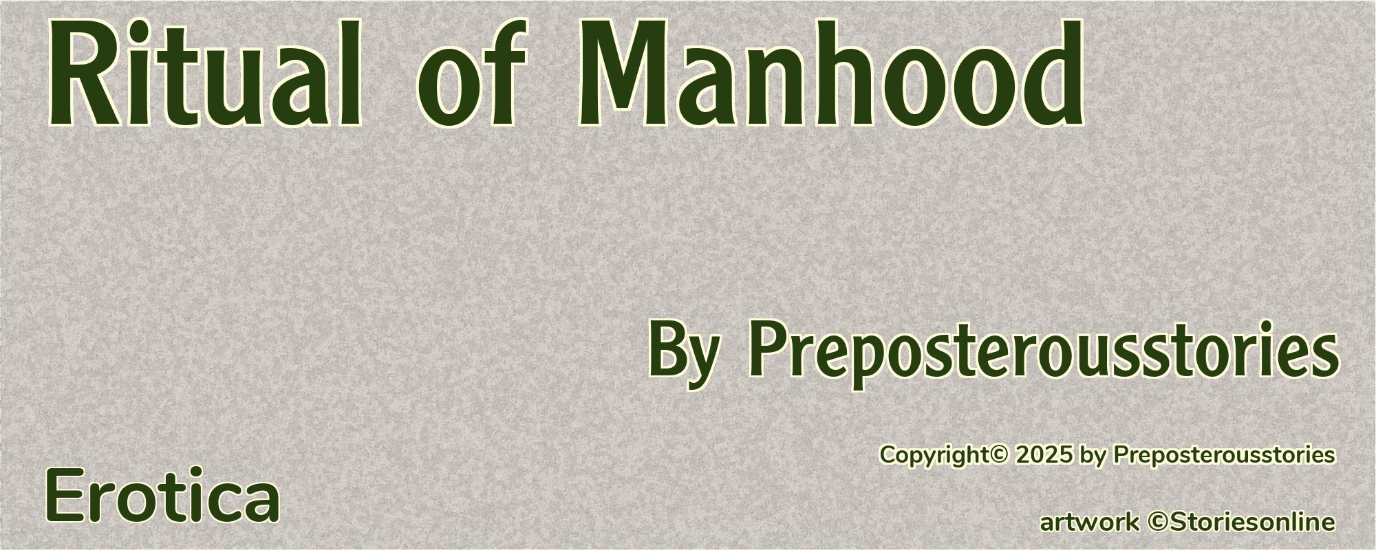 Ritual of Manhood - Cover