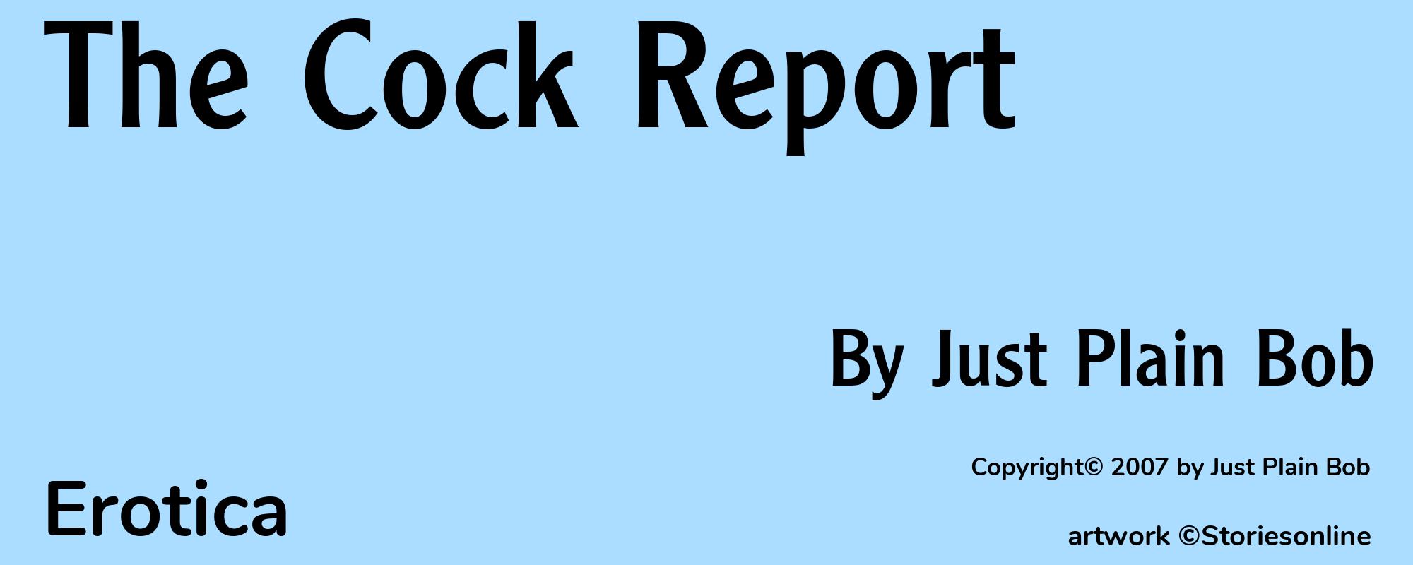 The Cock Report - Cover