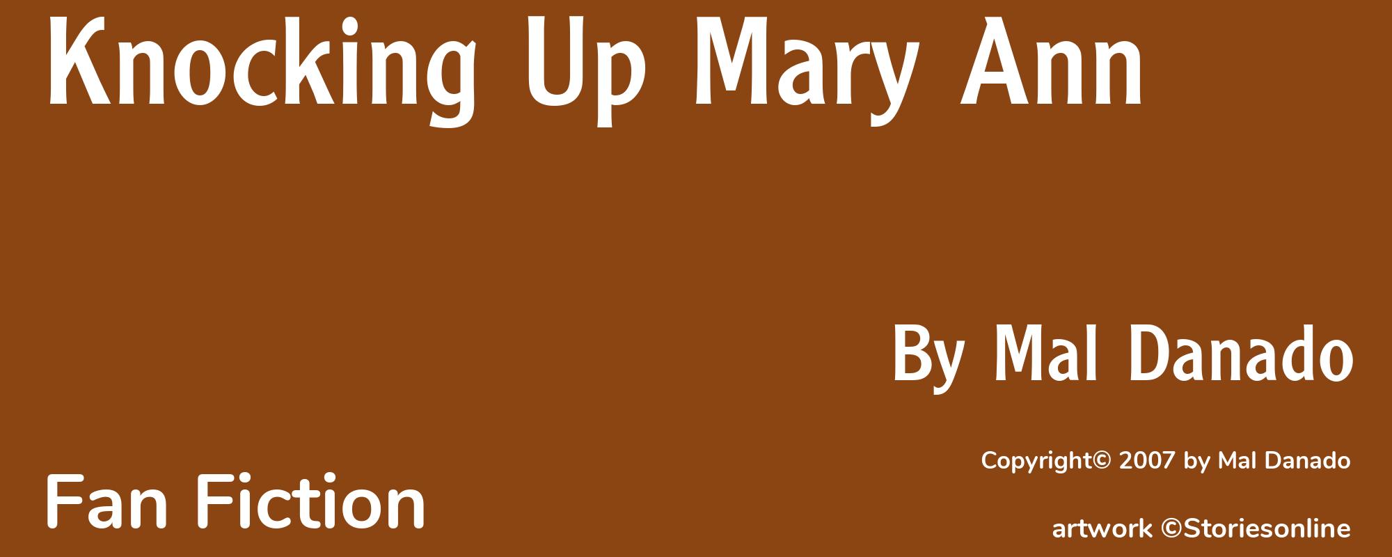 Knocking Up Mary Ann - Cover