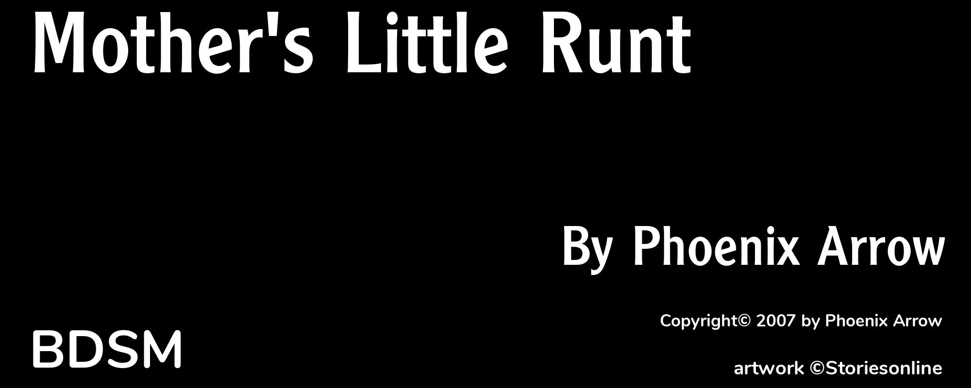 Mother's Little Runt - Cover