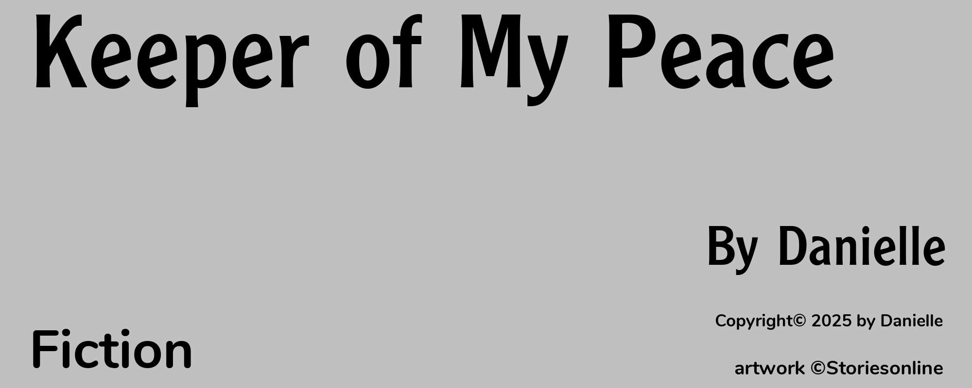Keeper of My Peace - Cover