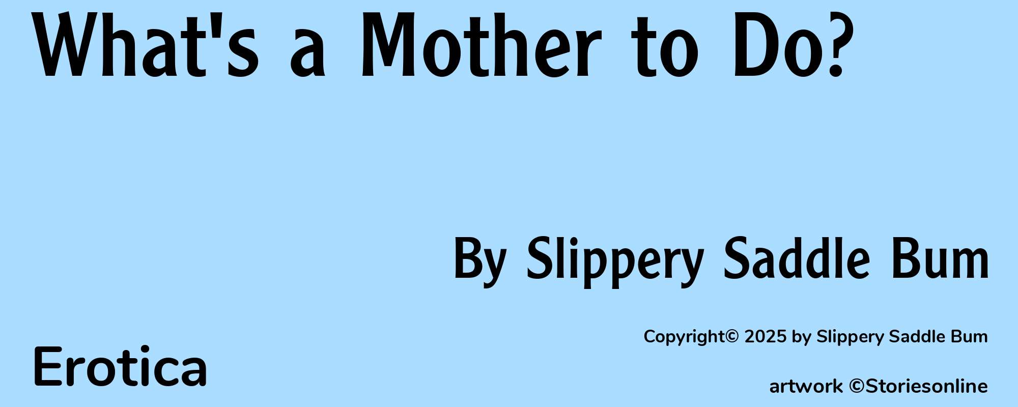 What's a Mother to Do? - Cover